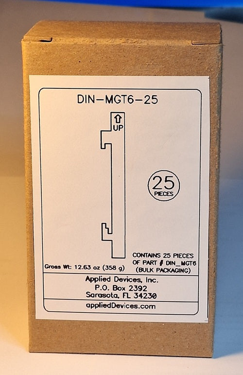 DIN Rail Mounting Bracket (Box of 25, Bulk Packaging) $12.99 per piece.