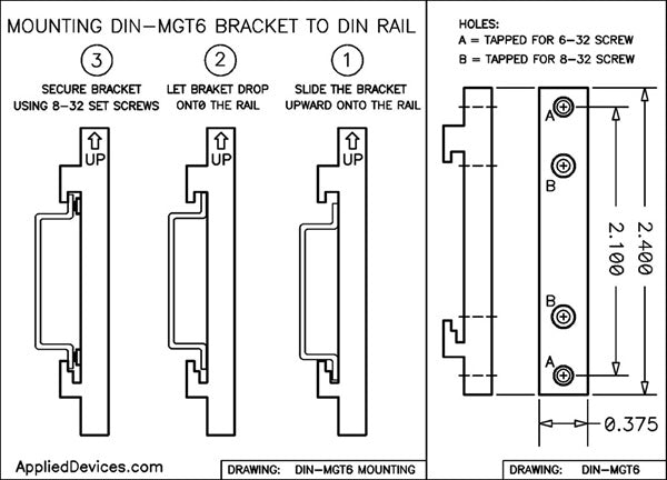 DIN Rail Mounting Bracket